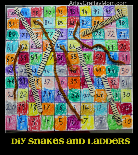 printable snakes and ladders game